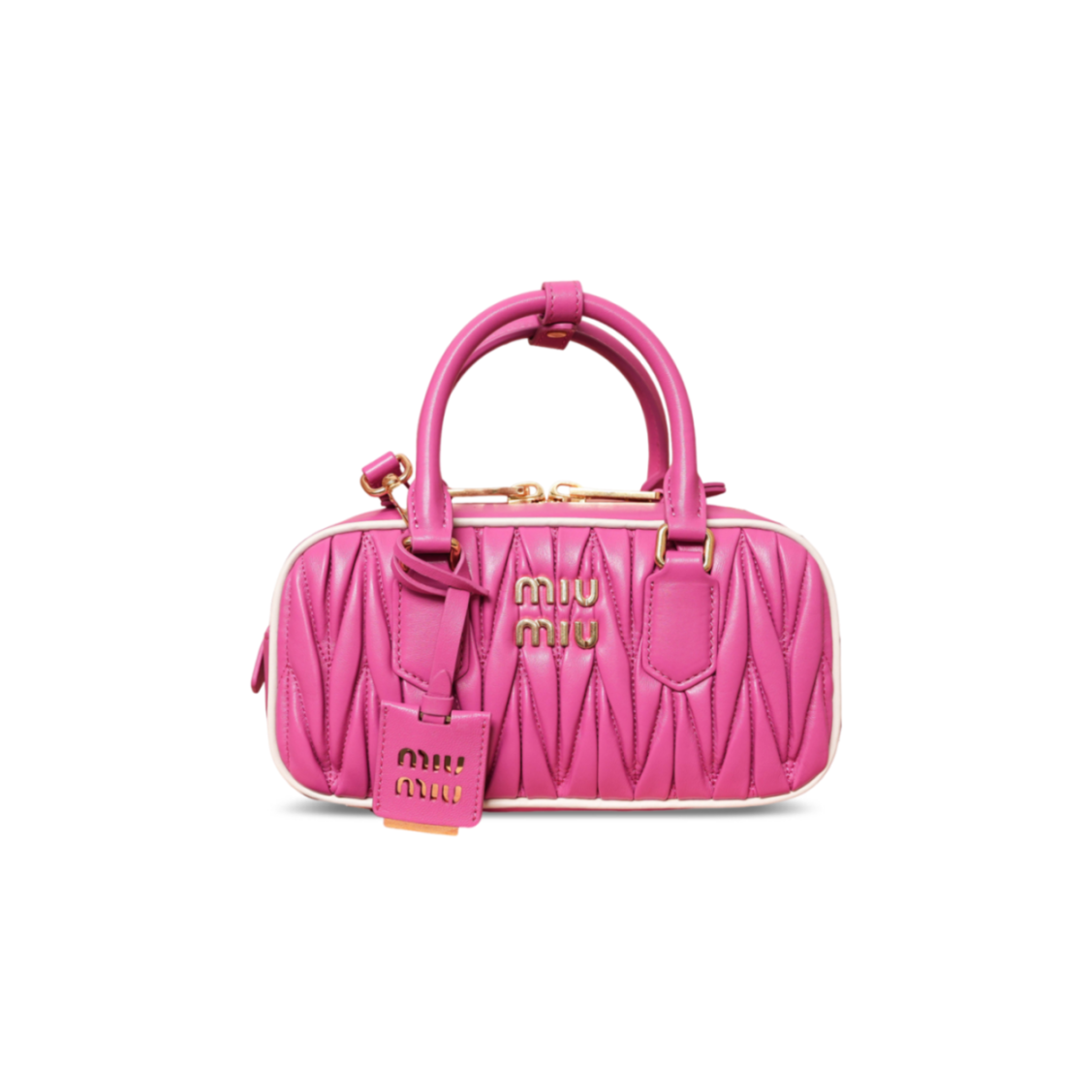 MIU MIU ARCADIE MATELASSÉ NAPPA LEATHER BAG 5BB142 (22*10.5*7.5cm)